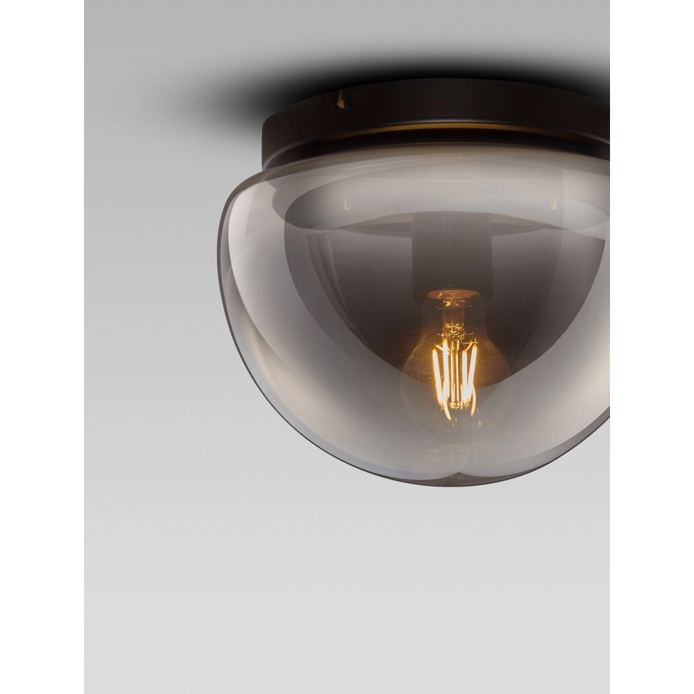 Deckenlampe Ebony Rauchglas Ø 24,5cm Lyora 5212017483553