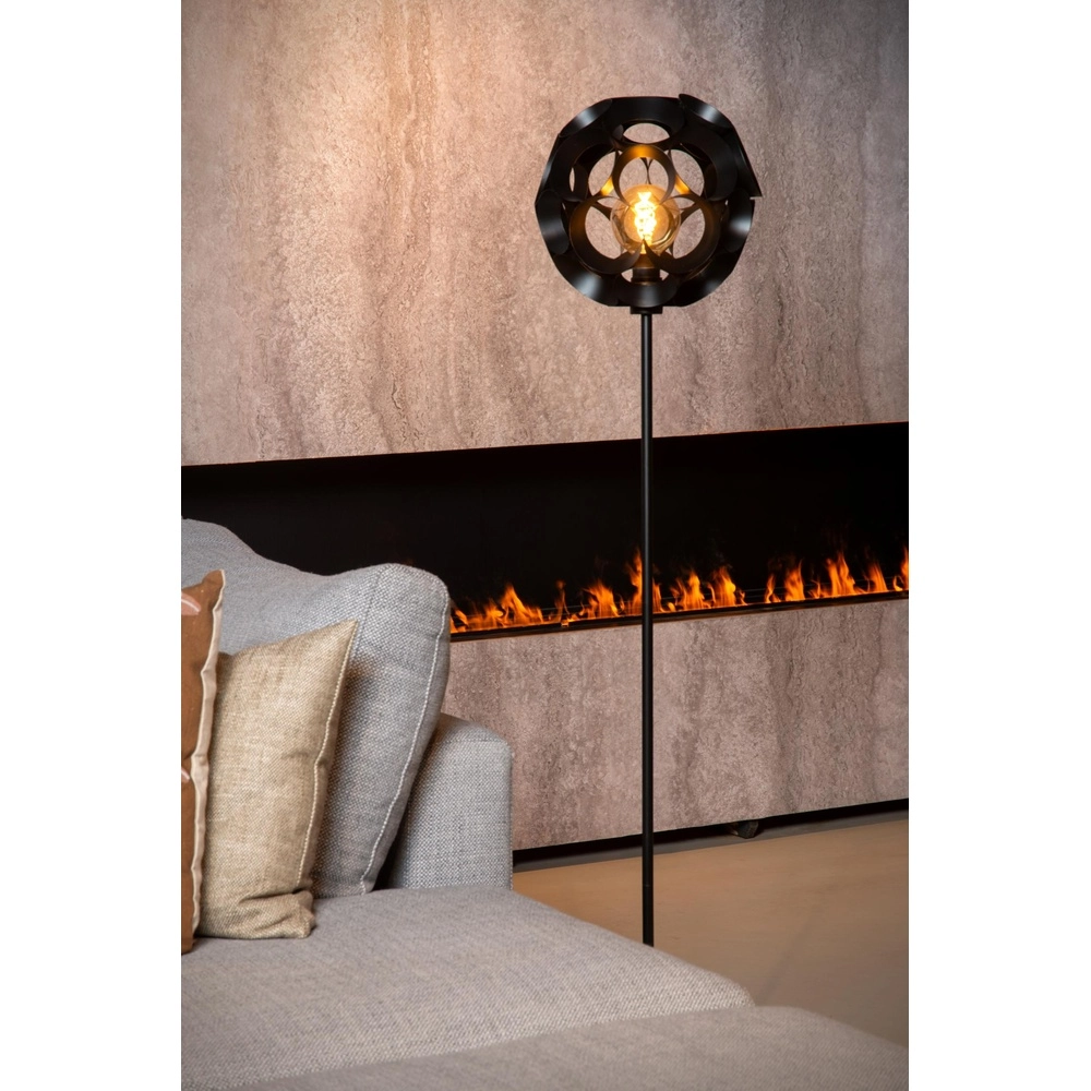 Stehlampe Hannelore Schwarz Lucide 5411212106285