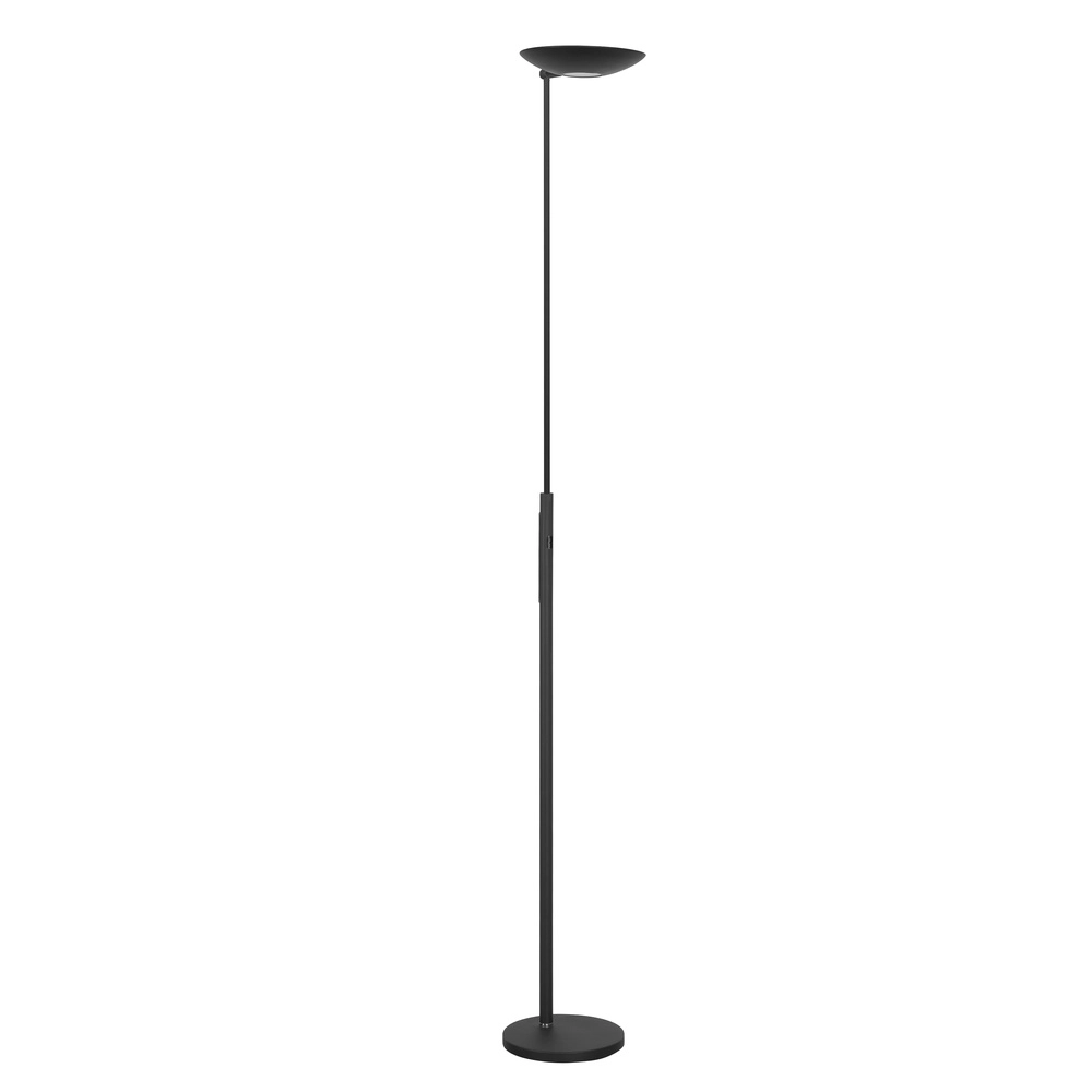 Klassische Stehleuchte Geneva schwarz Ø 23cm
