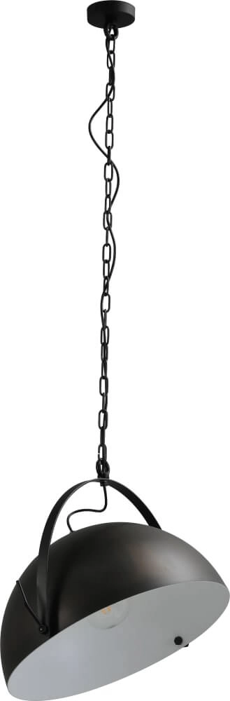 Pendelleuchte Larino 50 Retro schwarz mit weiß Masterlight 8718121234458