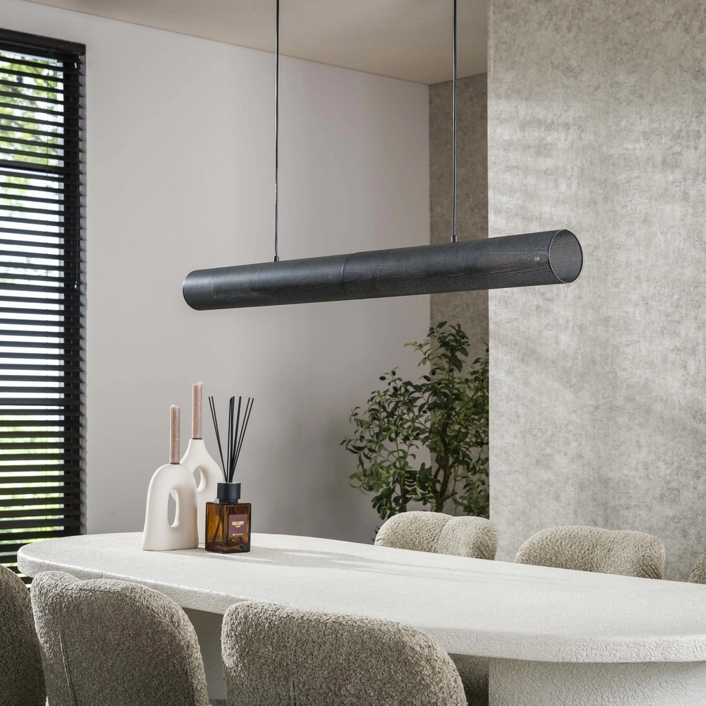 Rohr-Pendellampe Tube 4-Licht – arktisch schwarz Lyora 8716803511552