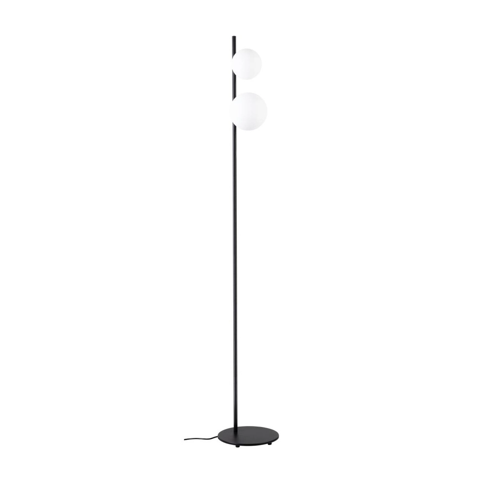 Stehlampe Sun schwarz mit weißen Kugeln SLV 4024163305358