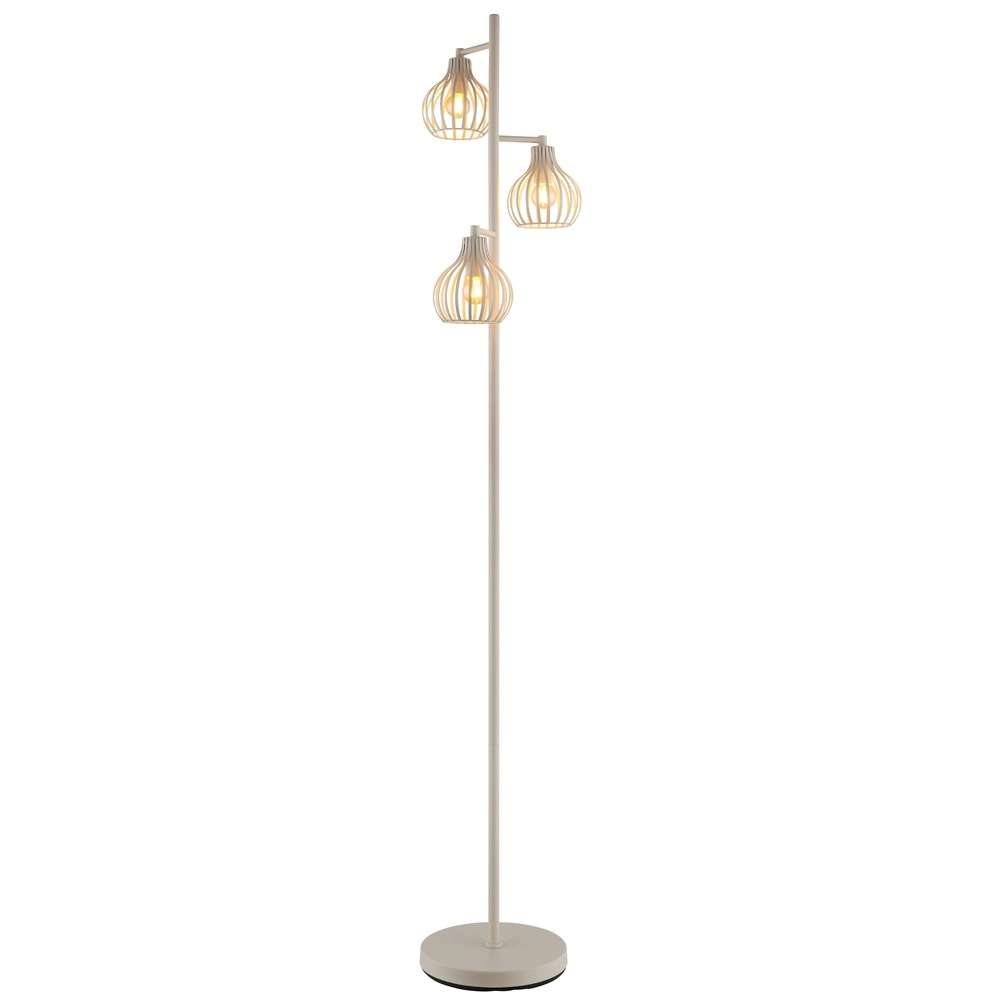 3-Licht Stehlampe Mateo Sahne