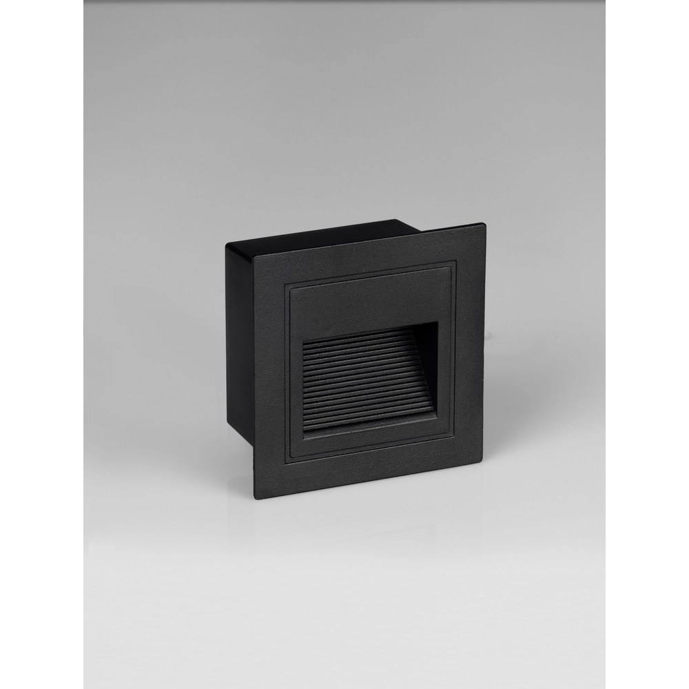 Quadratische Einbauleuchte Mono schwarz Lyora 5212017471895
