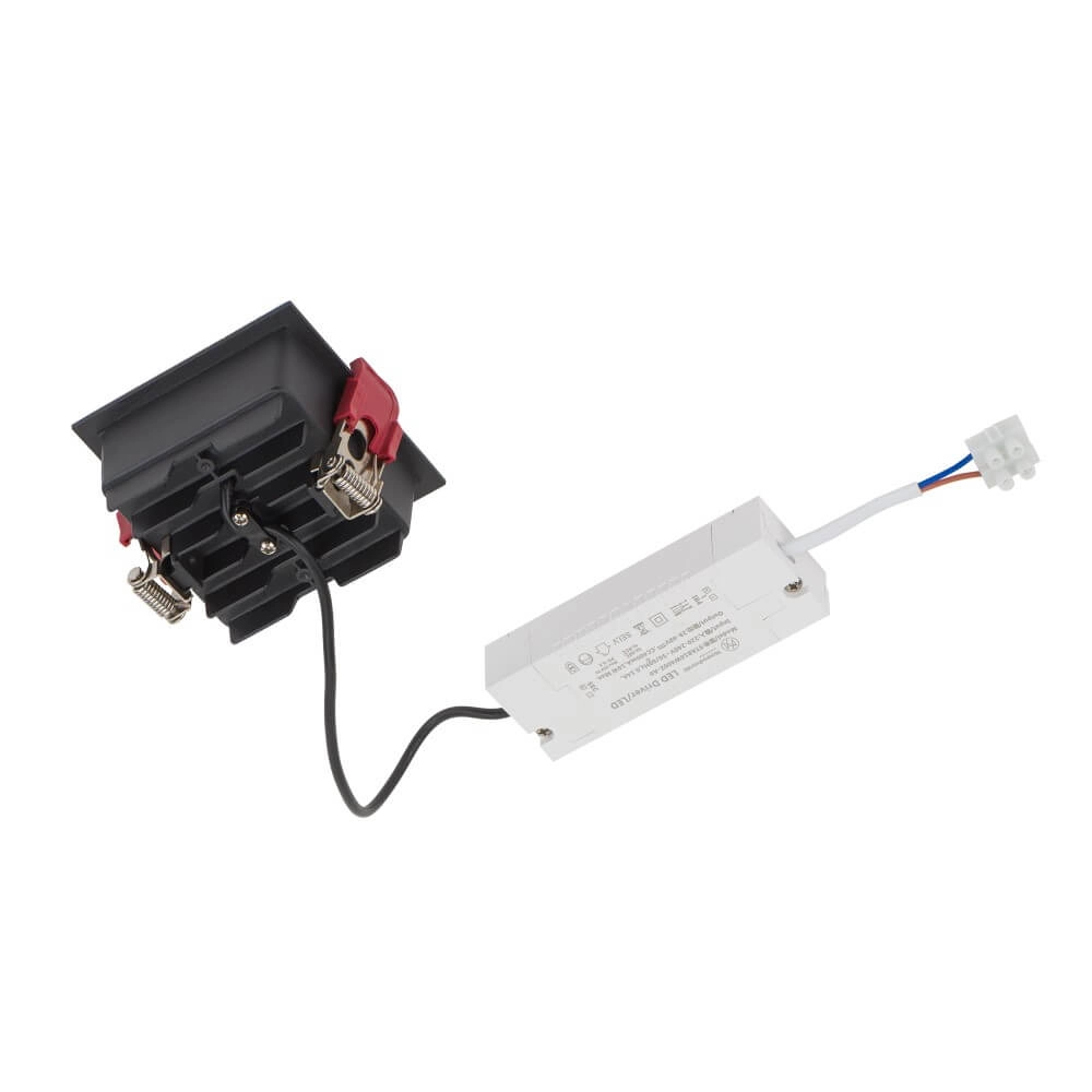 Schwarzer Einbaustrahler Midi Led 2x2 LEDs - 3000K Lyora 5903139100618