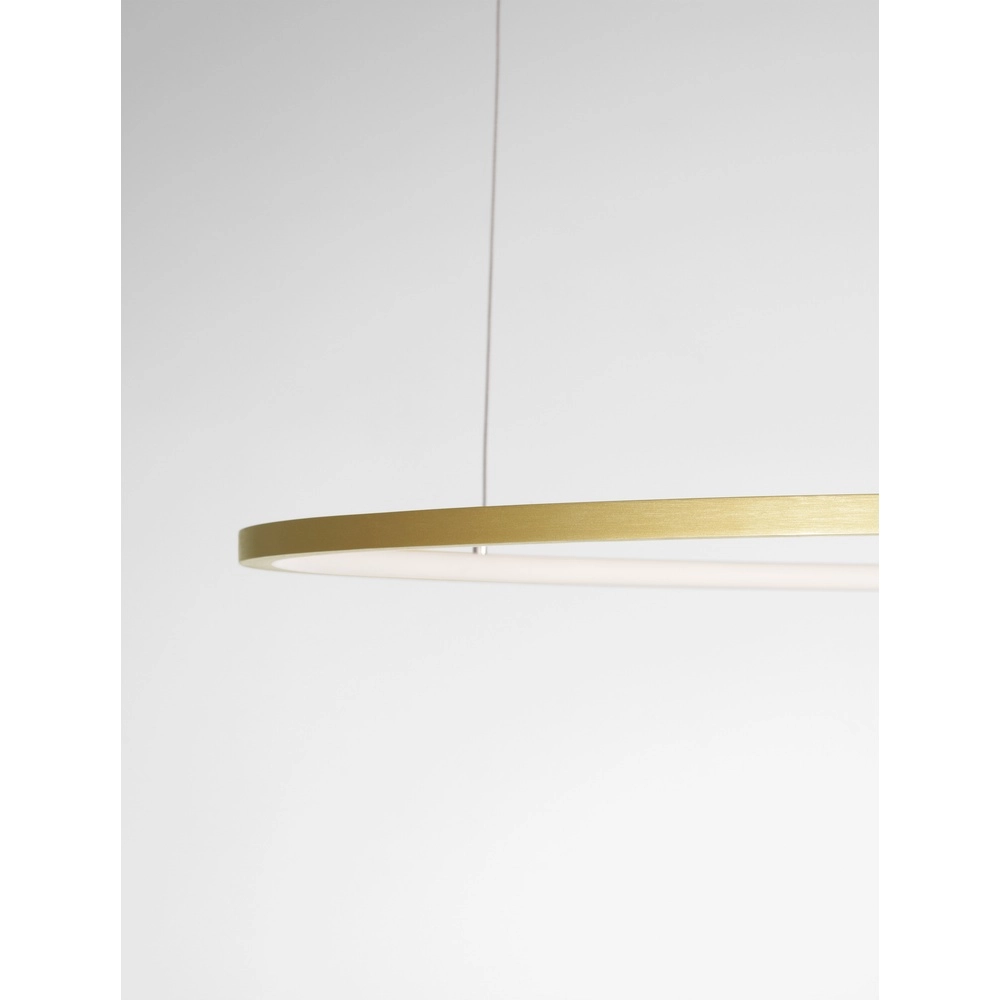 Runde Pendelleuchte Tarquin gold Ø 100cm Lyora 5212017438355