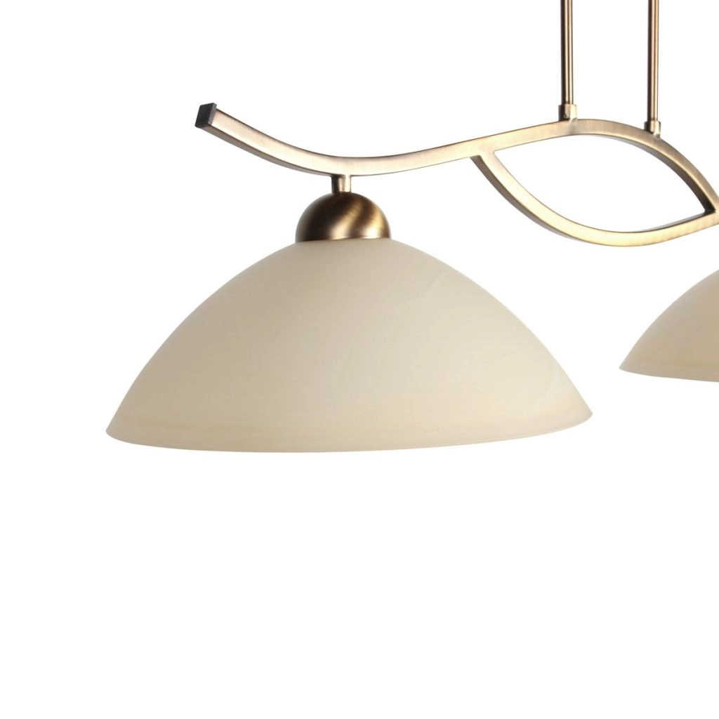 Klassische Pendellampe Anthea 2-Licht Bronze Steinhauer 8712746180206
