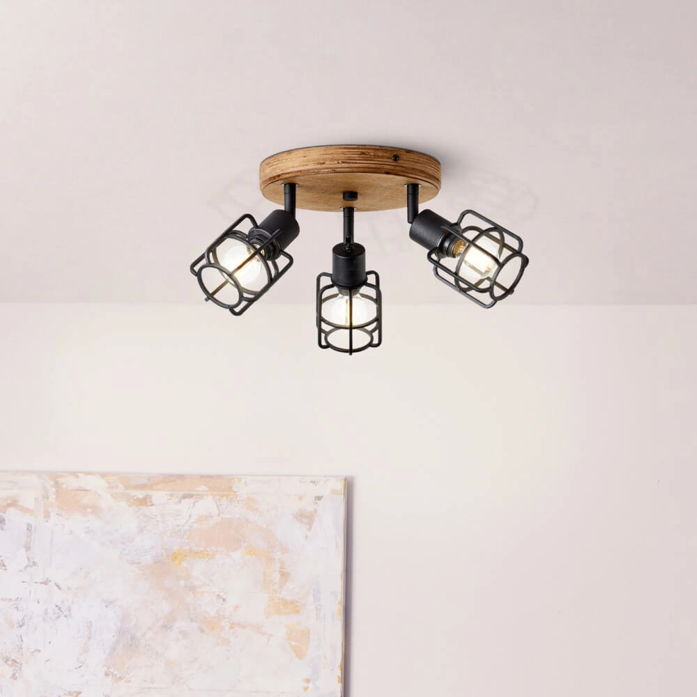 Industrielle Deckenleuchte Gwen 3-flammig Brilliant 4004353409820