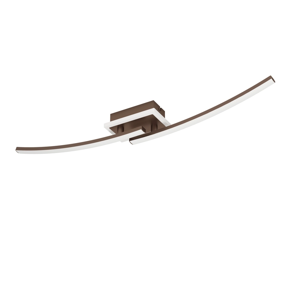 Deckenlampe Lungolago LED – Bronze – quadratisch