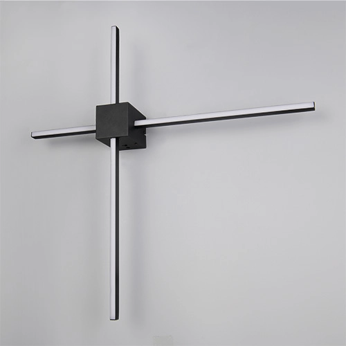 Moderne Wandlampe Cassino Schwarz 67,5 cm Trio 4017807683202
