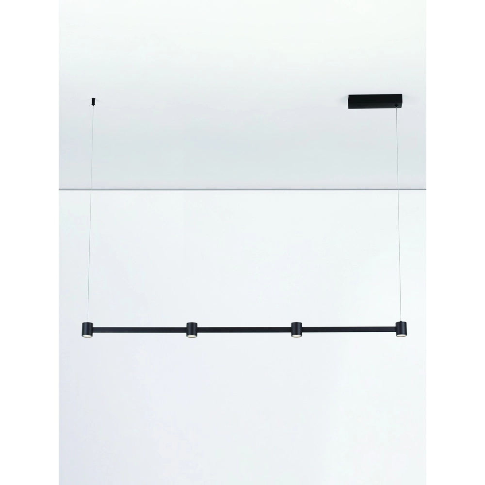 Design-Pendelleuchte Puize 4-flammig schwarz Lyora 5212017448583