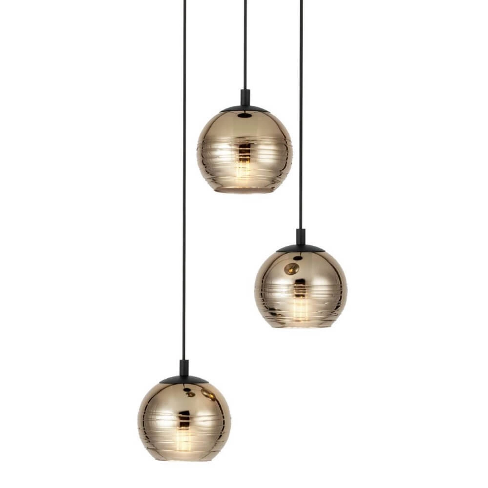 Hängelampe mit 3 Leuchten Lemorieta Schwarz Stars of Light 9002759396855