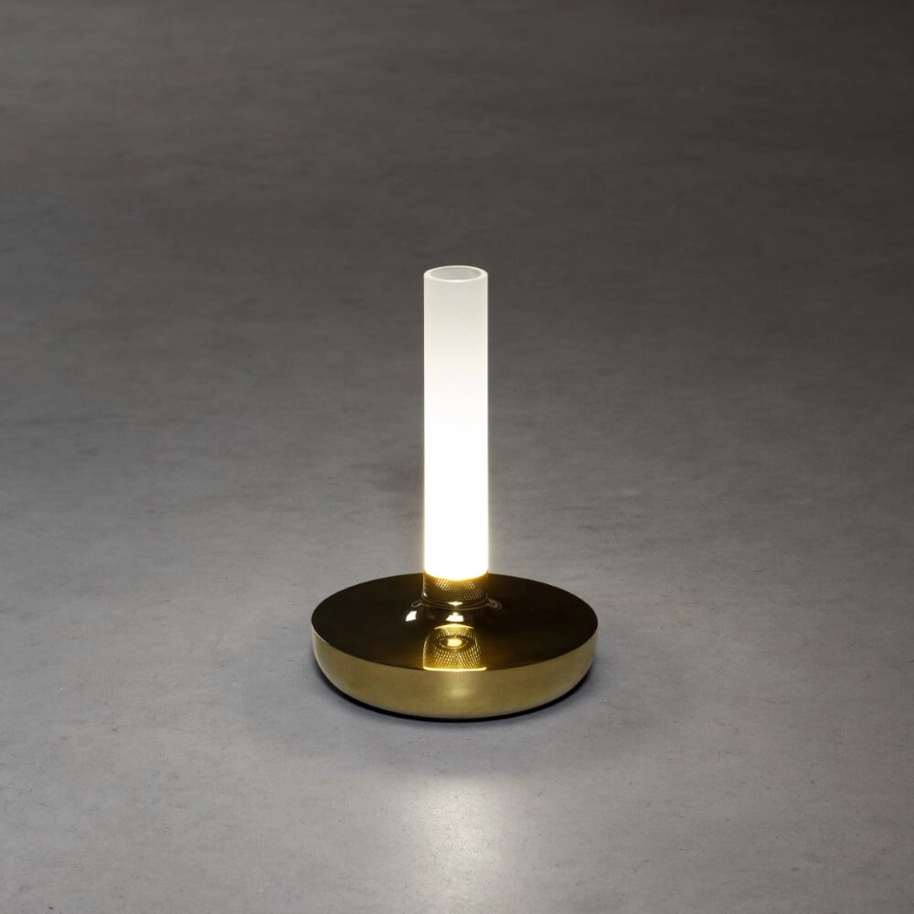 Wiederaufladbare Tischlampe Biarritz Messing KonstSmide 7318308278032