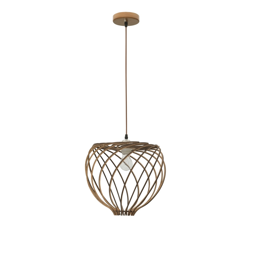 Pendelleuchte aus Holz Adana Ø 35cm Lyora 5212017424952