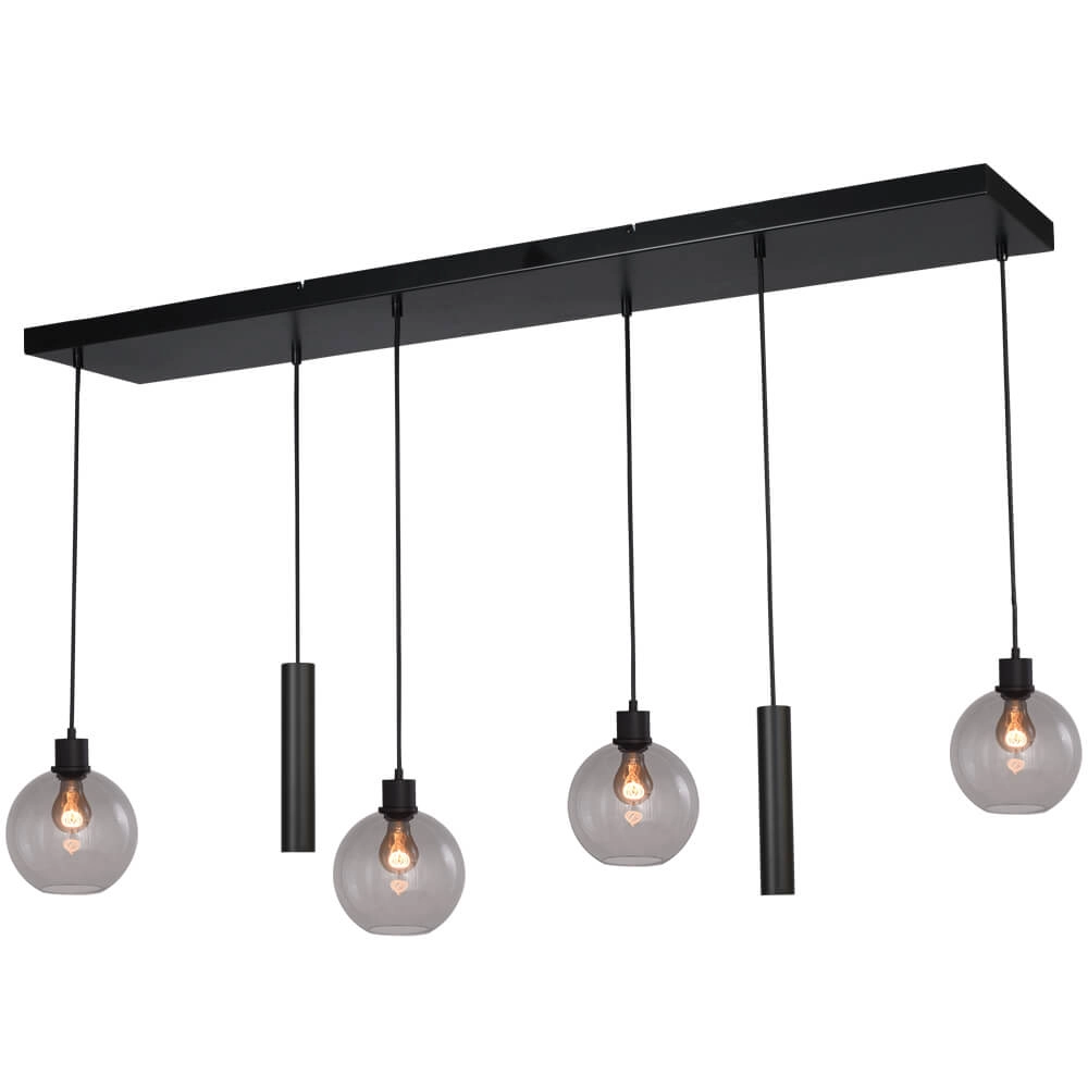 Hängelampe Lazise 4x Ø 20cm und 2x GU10 schwarz Masterlight 8718121284248
