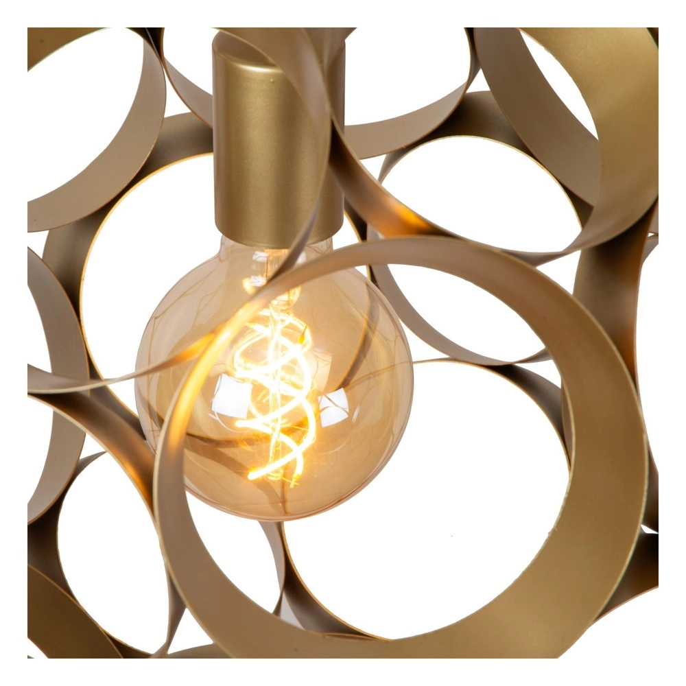 Einzigartige Pendellampe Hannelore Ø 40cm Gold Lucide 5411212106230