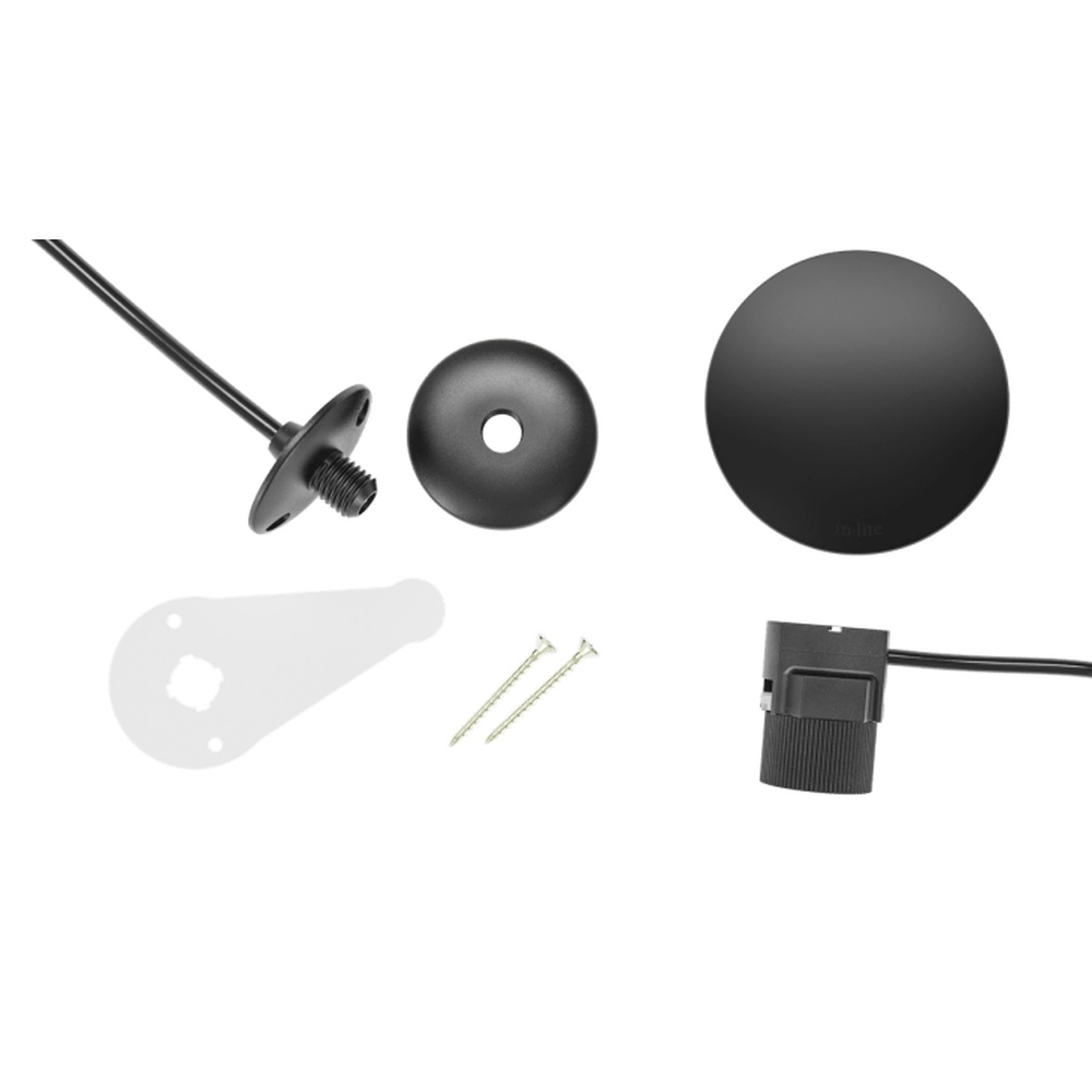 12-Volt-Wandlampe Sway Wall Schwarz In-lite 8717051004896