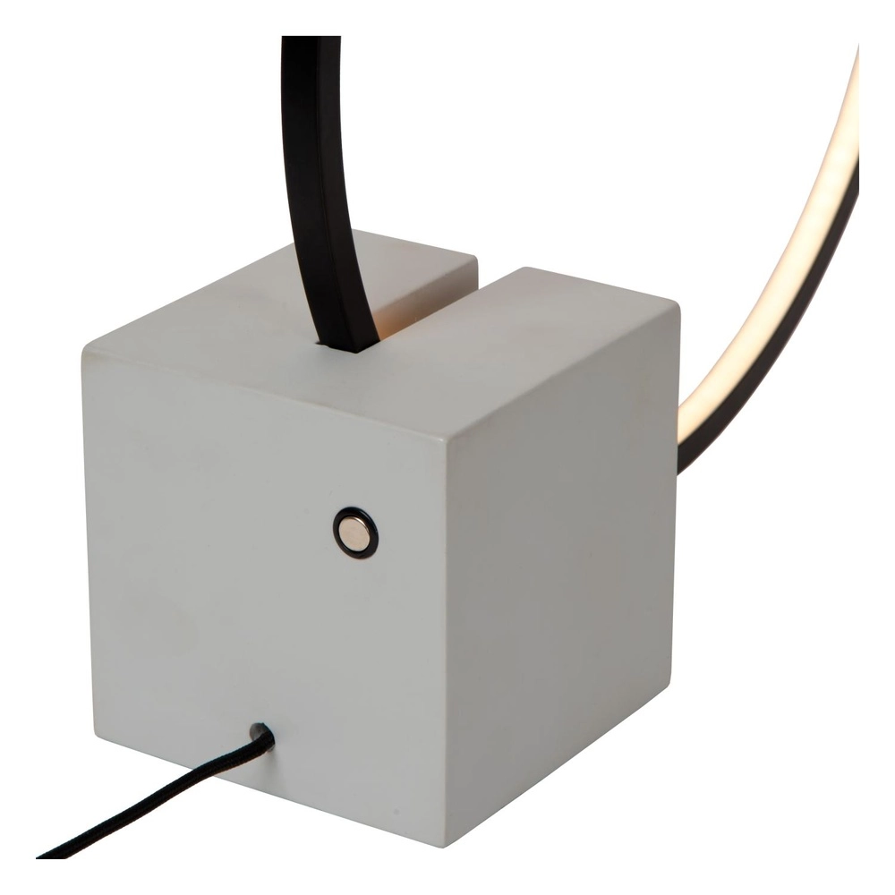 Schwarze Tischlampe Cirkelis rund Ø 32 cm Lucide 5411212051677