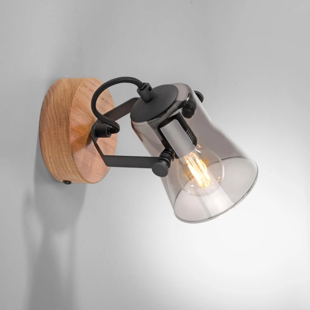 Wandleuchte Green Langstrom Holz Just Light 4043689994860