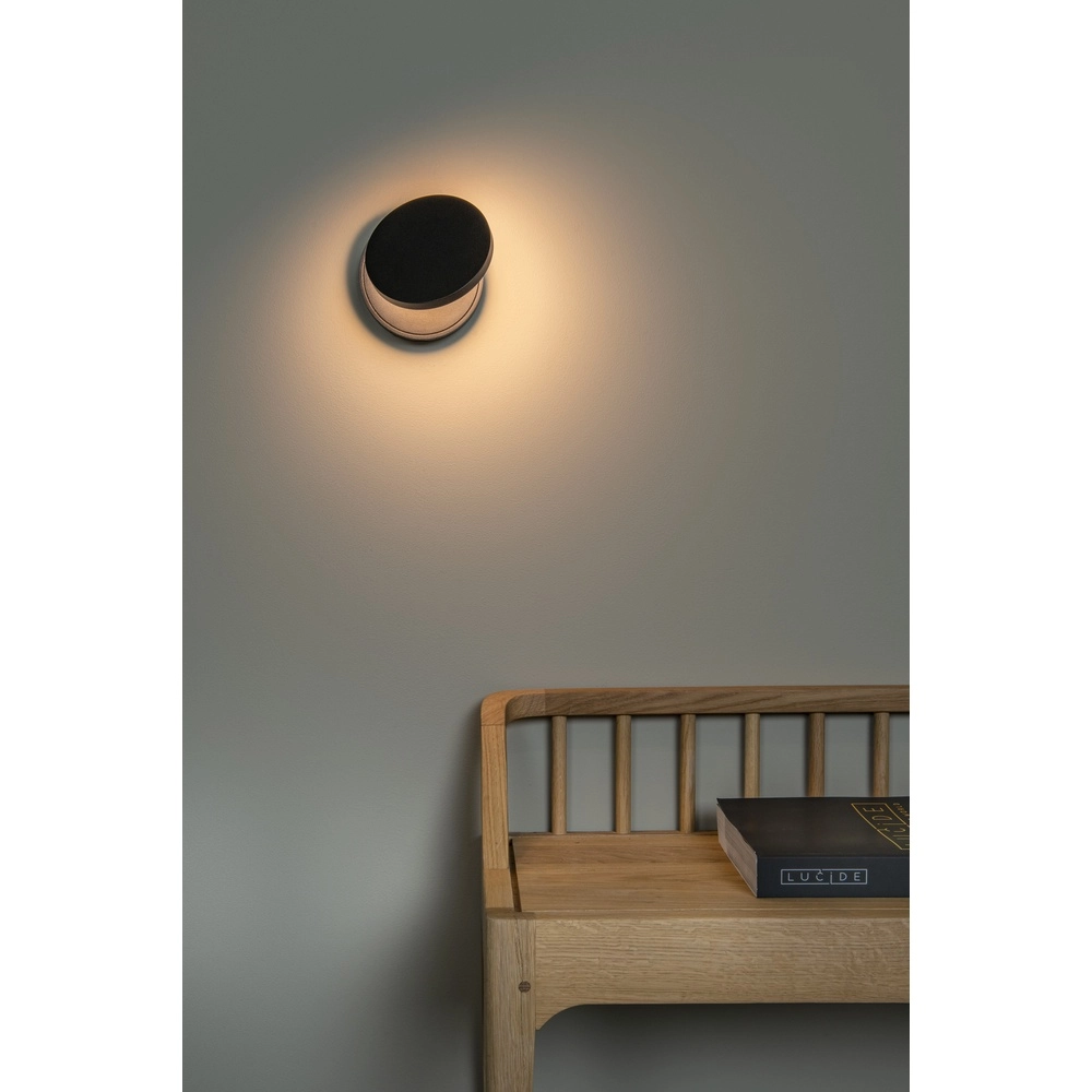 Design-Wandlampe Ufor Schwarz Premium by Lucide 5411212570116