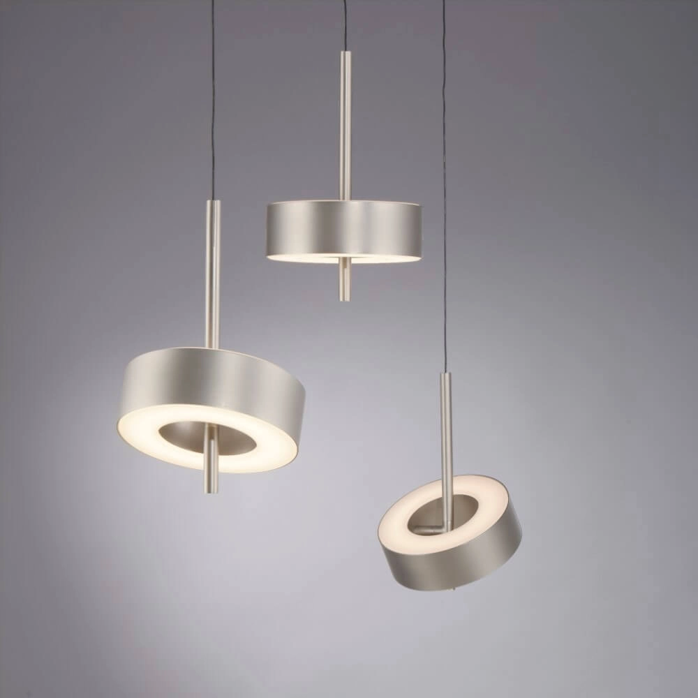 Hängelampe mit 3 Leuchten Q-Rotate Aluminium modern Paul Neuhaus 4012248383162
