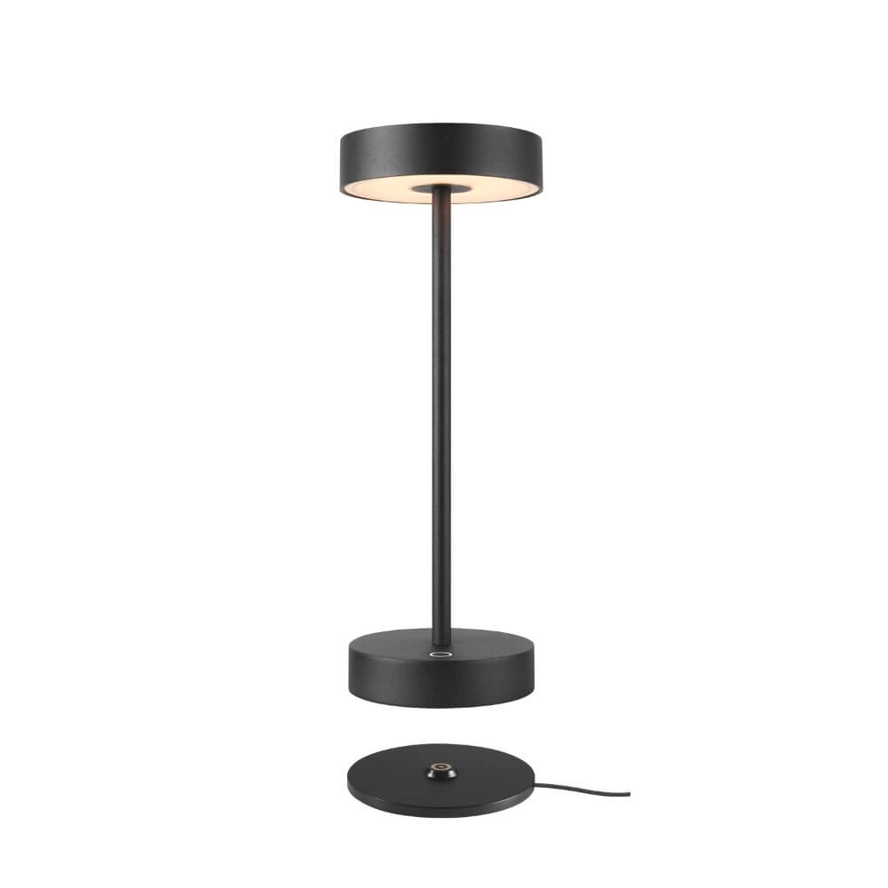 Tischlampe für den Außenbereich Vinolina schwarz - wiederaufladbar SLV 4024163276276