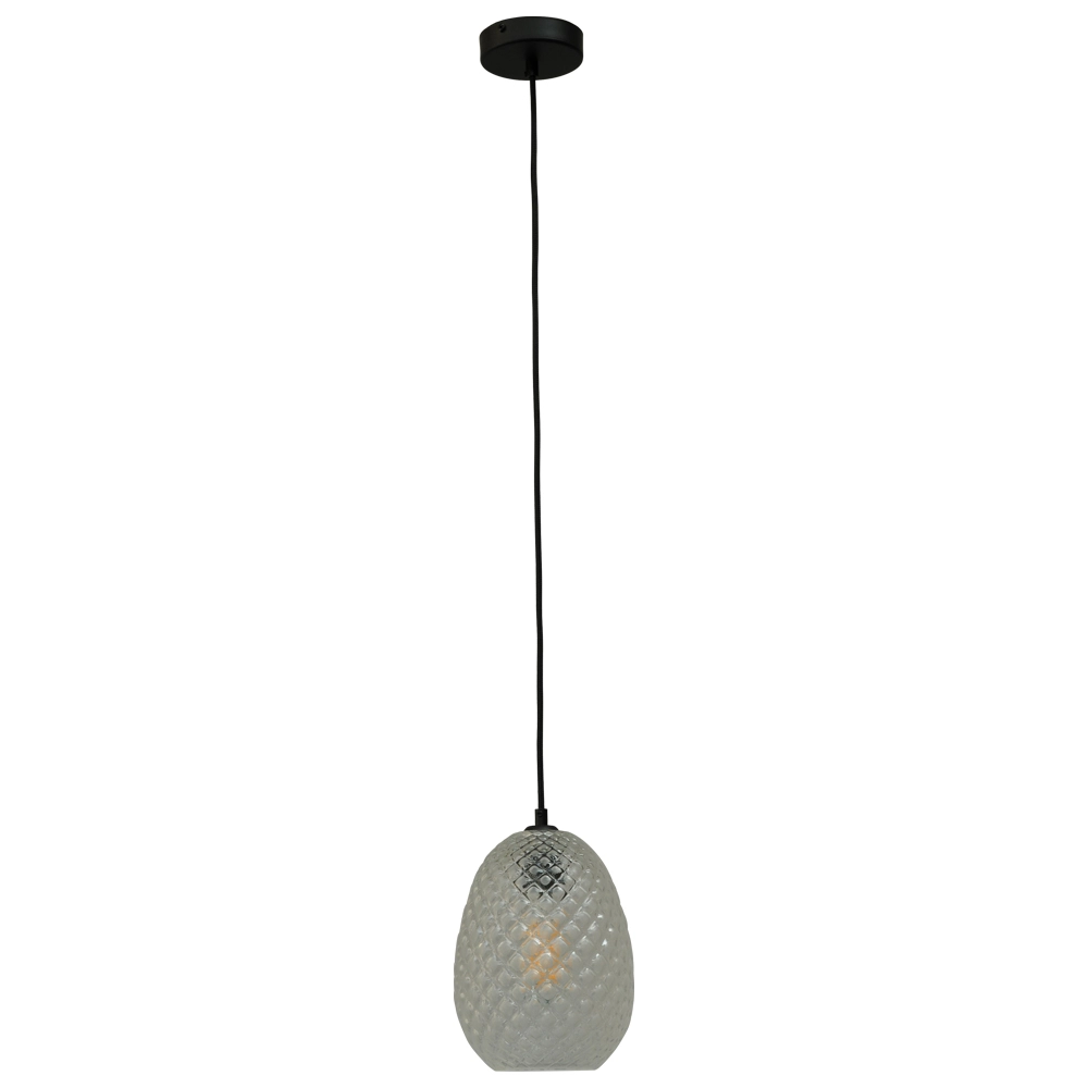 Schwarze Hängelampe Pineapple mit Klarglas Masterlight 8718121209364