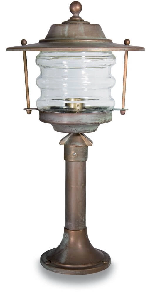 Stehlampe Onda S – gealtertes Messing