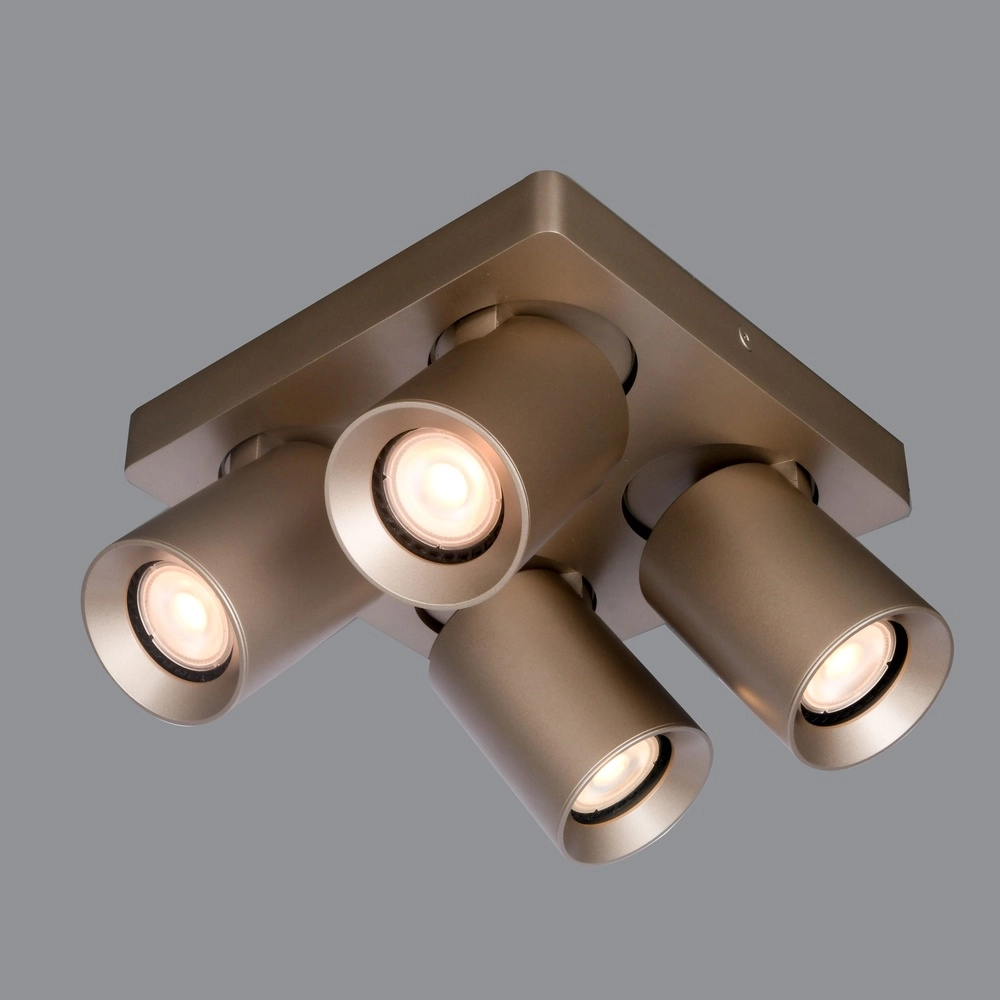 4-flammiger Aufbaustrahler Megano Champagner Artdelight 8720701103498