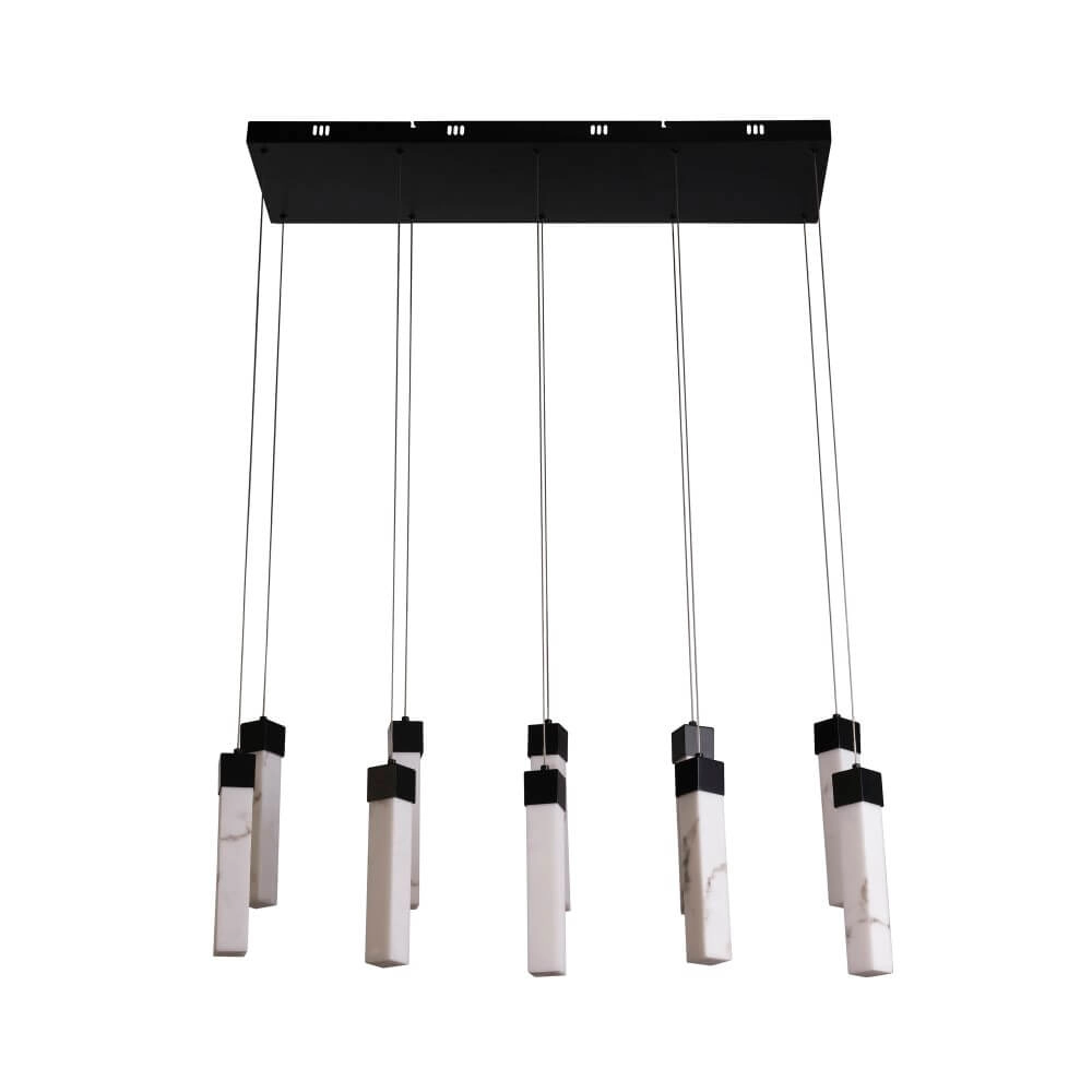 13-flammige Pendelleuchte Moonbeam schwarz Searchlight 5053423273785