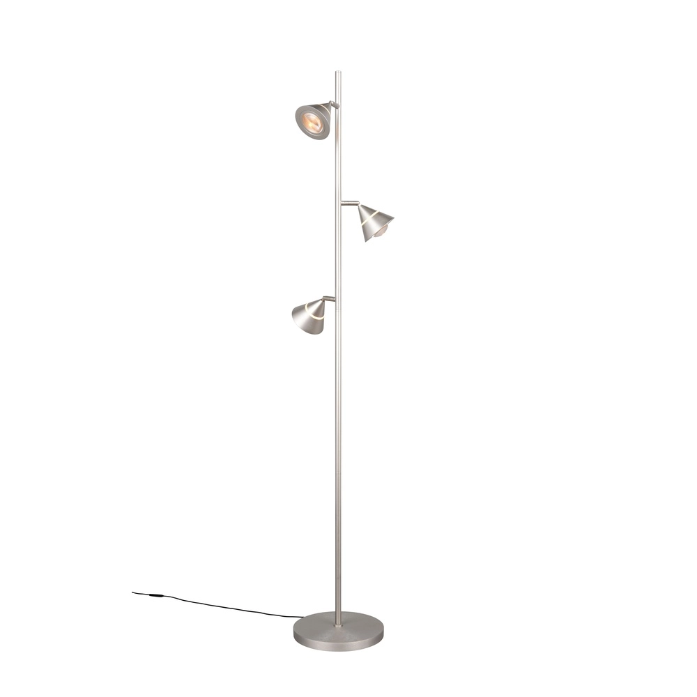 Stehlampe Romeo Nickel