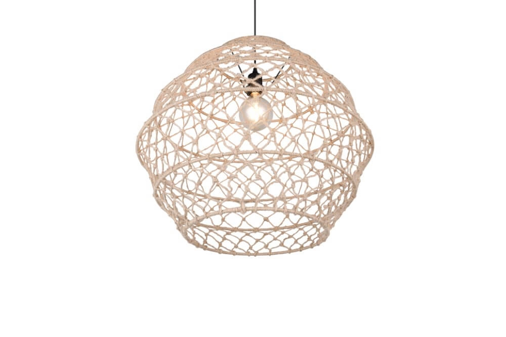 Rattan Pendelleuchte Hive Ø 60cm Trio 4017807637199