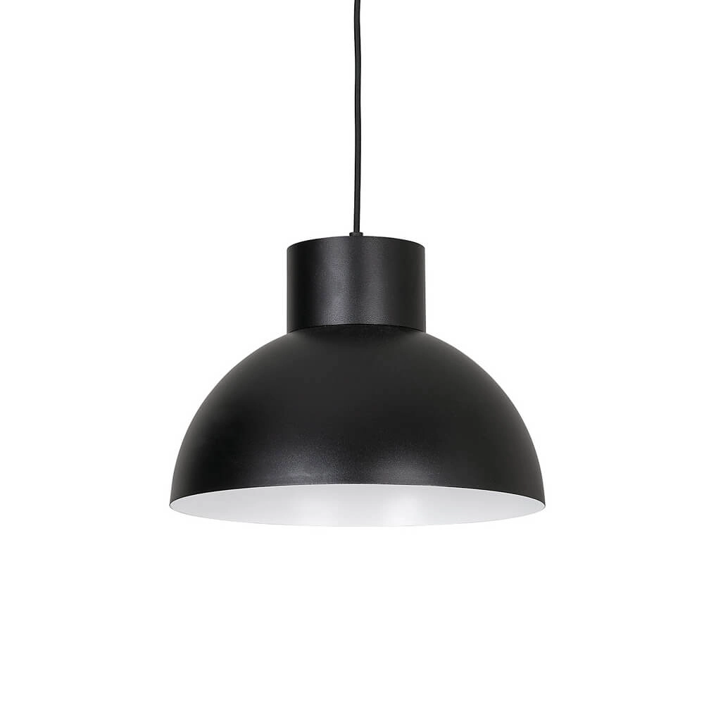 Schwarze Hängelampe Works Ø 33cm