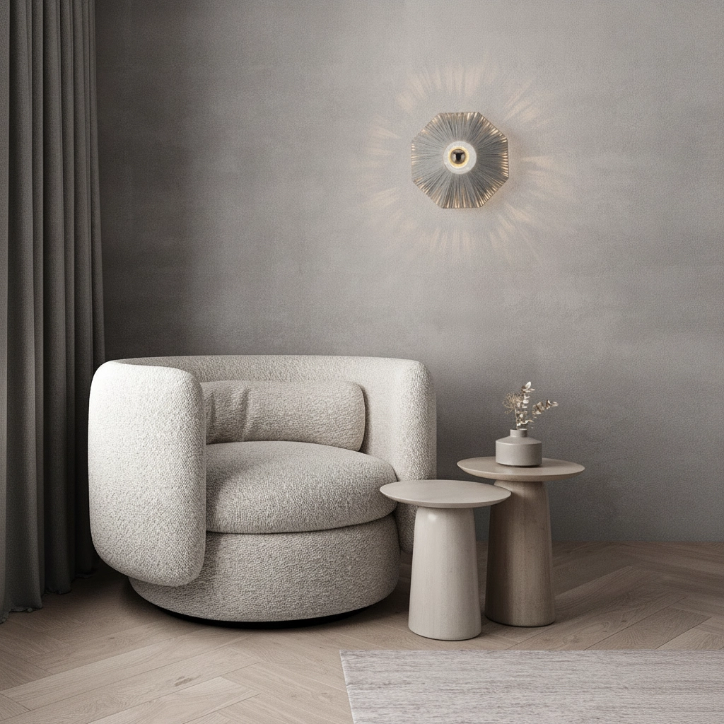 Wandlampe Elvio graue Ø 30cm