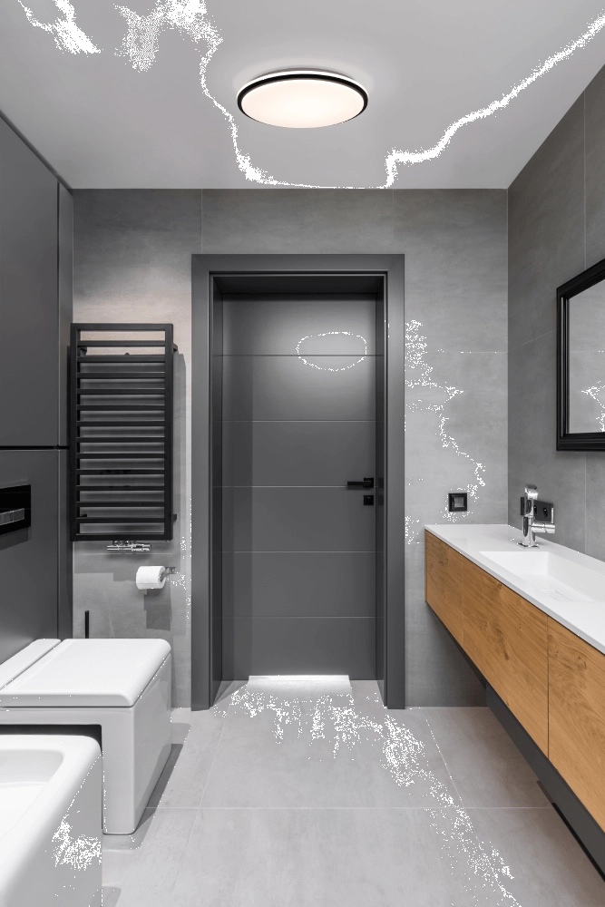 Badezimmer-Deckenleuchte Pinetto Ø 34cm - schwarz Eglo 9008606235971