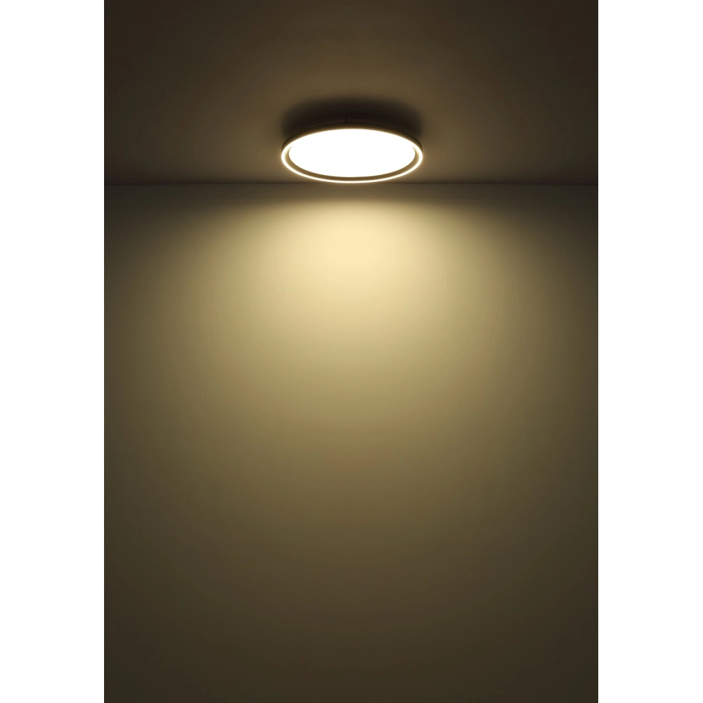 Schlanke Deckenlampe Dublin Ø 40cm grau Globo 9007371447084