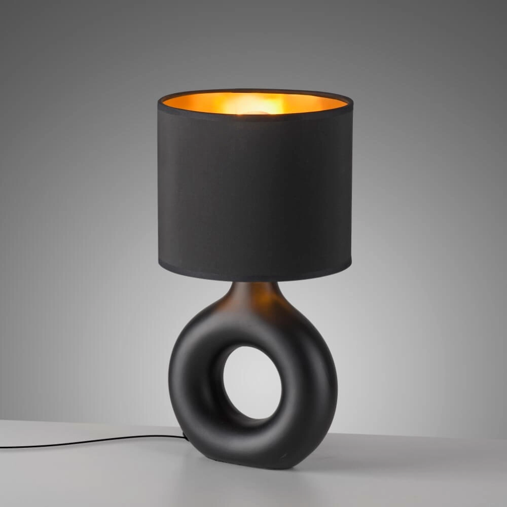 Tischlampe Carara Schwarz Just Light 4043689004842
