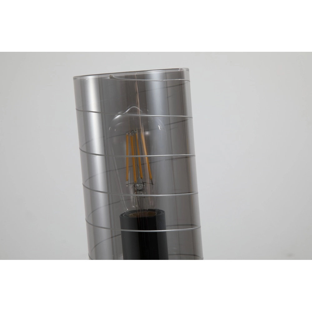 Tischlampe Broughton Rauchglas Searchlight 5053423300870