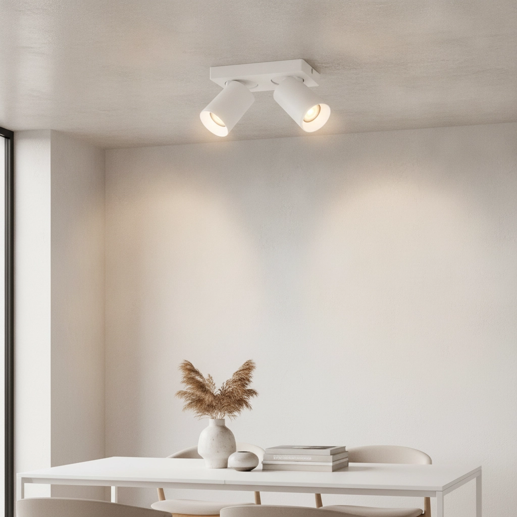 Deckenlampe Mega 2-flammig weiß