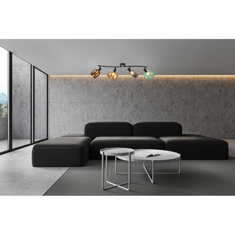 Deckenlampe Telesto Farbglas Globo 4048194070528