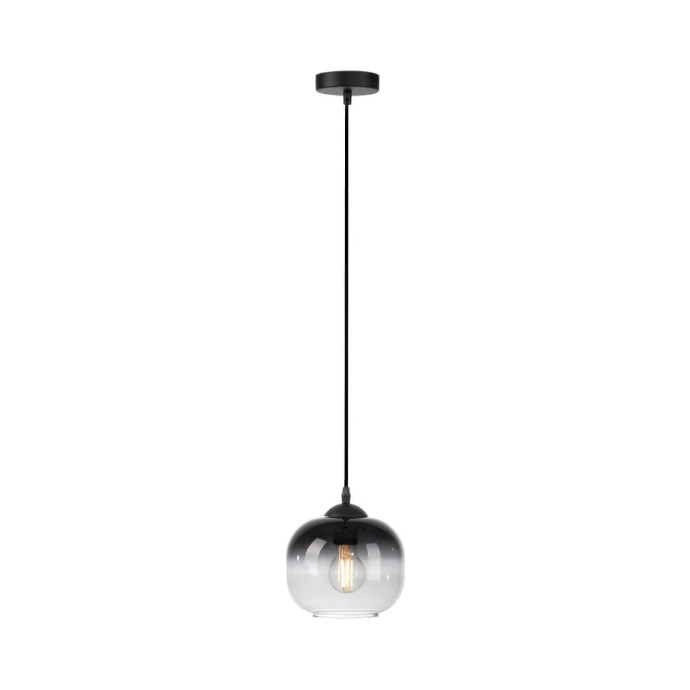 Schwarze Hängelampe Zea einzel Just Light 4043689993740