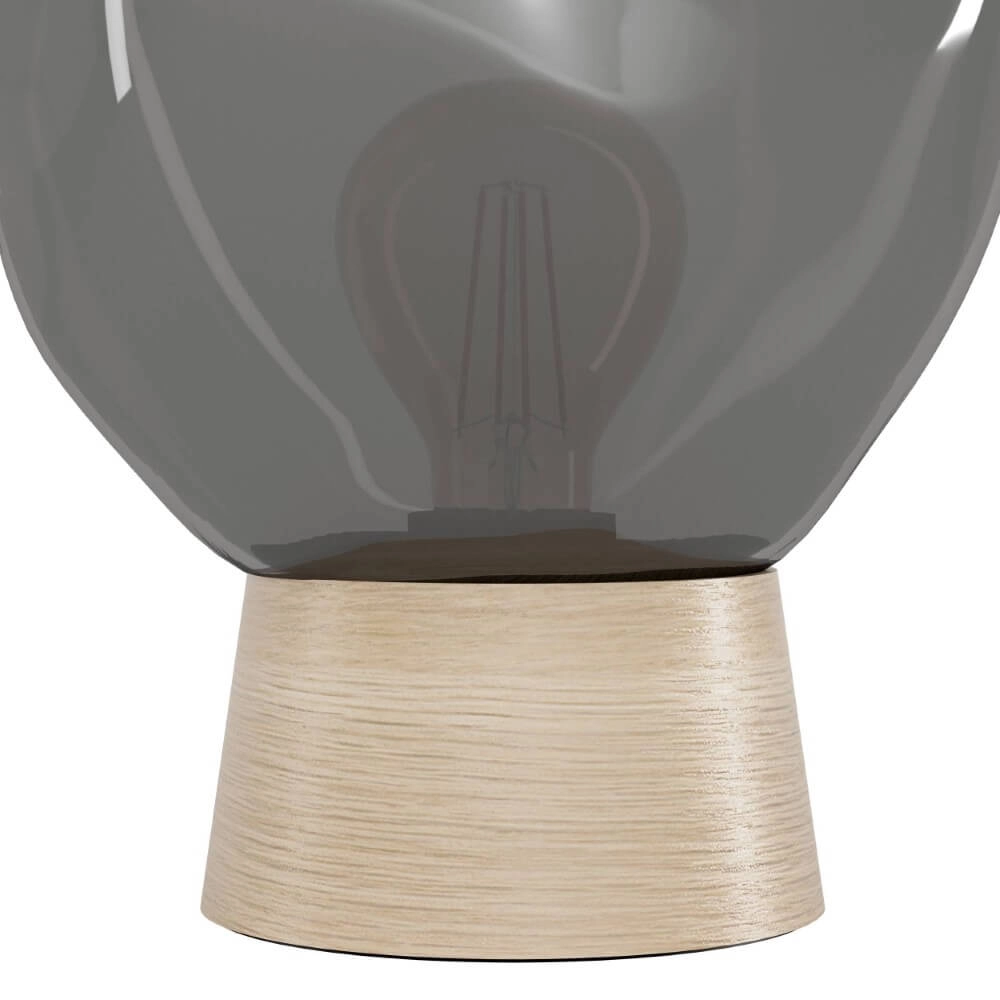Tischlampe Magacela Holz mit Rauchglas Stars of Light 9008606274512