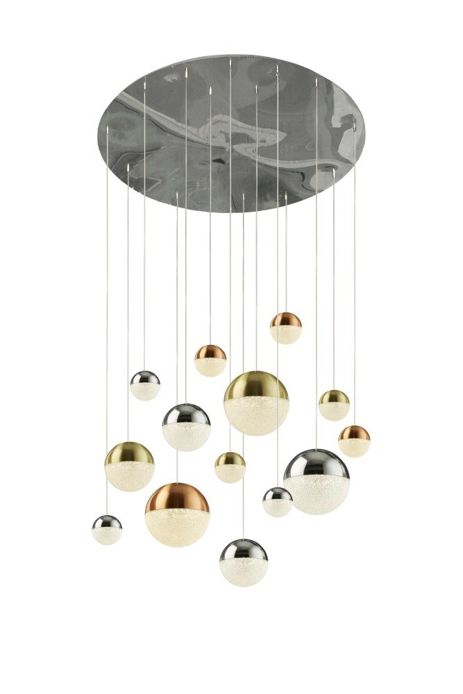 Große Pendelleuchte Planets 70 cm - 14 Lichter Searchlight 5053423159881