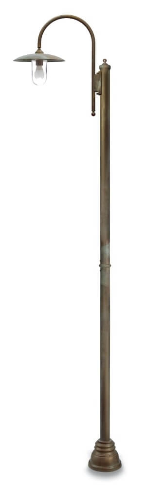 Stehlampe Transimeno M – gealtertes Messing