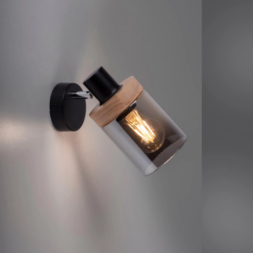 Wandleuchte Pasqual Schwarz Just Light 4043689986100