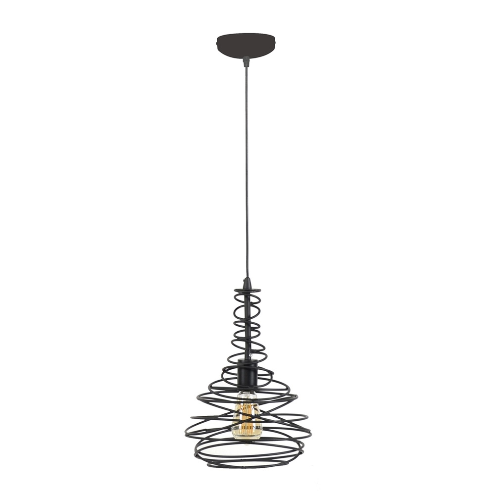 Draht-Pendellampe Ø 25 cm Spinn 1x E27 Lyora 8716803513044