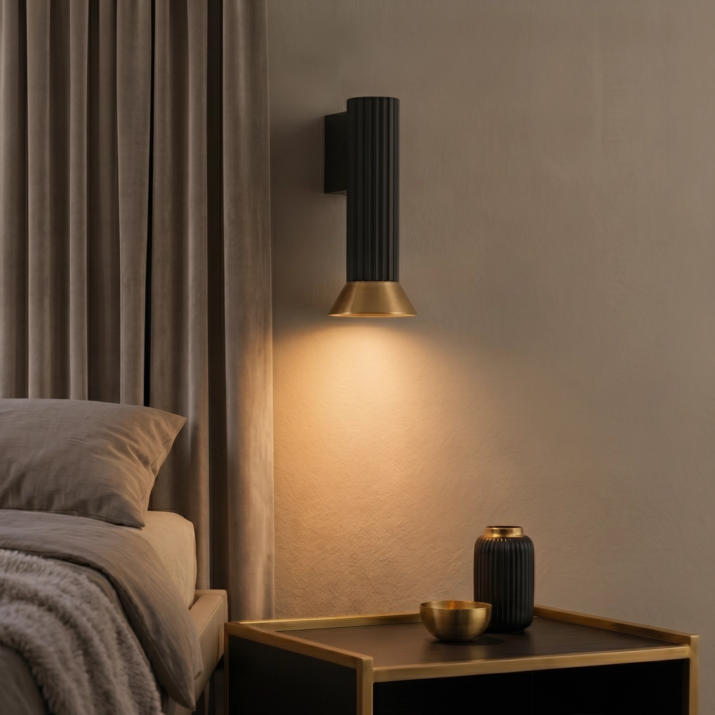 Wandstrahler Luvia schwarz mit gold