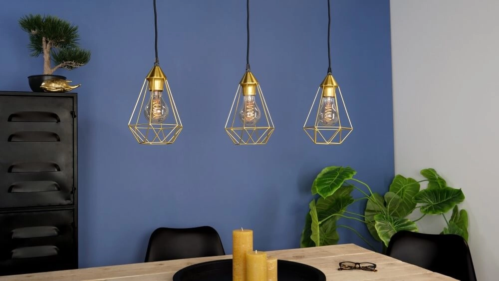 Goldene Esstischlampe Tarbes Eglo 9002759436827