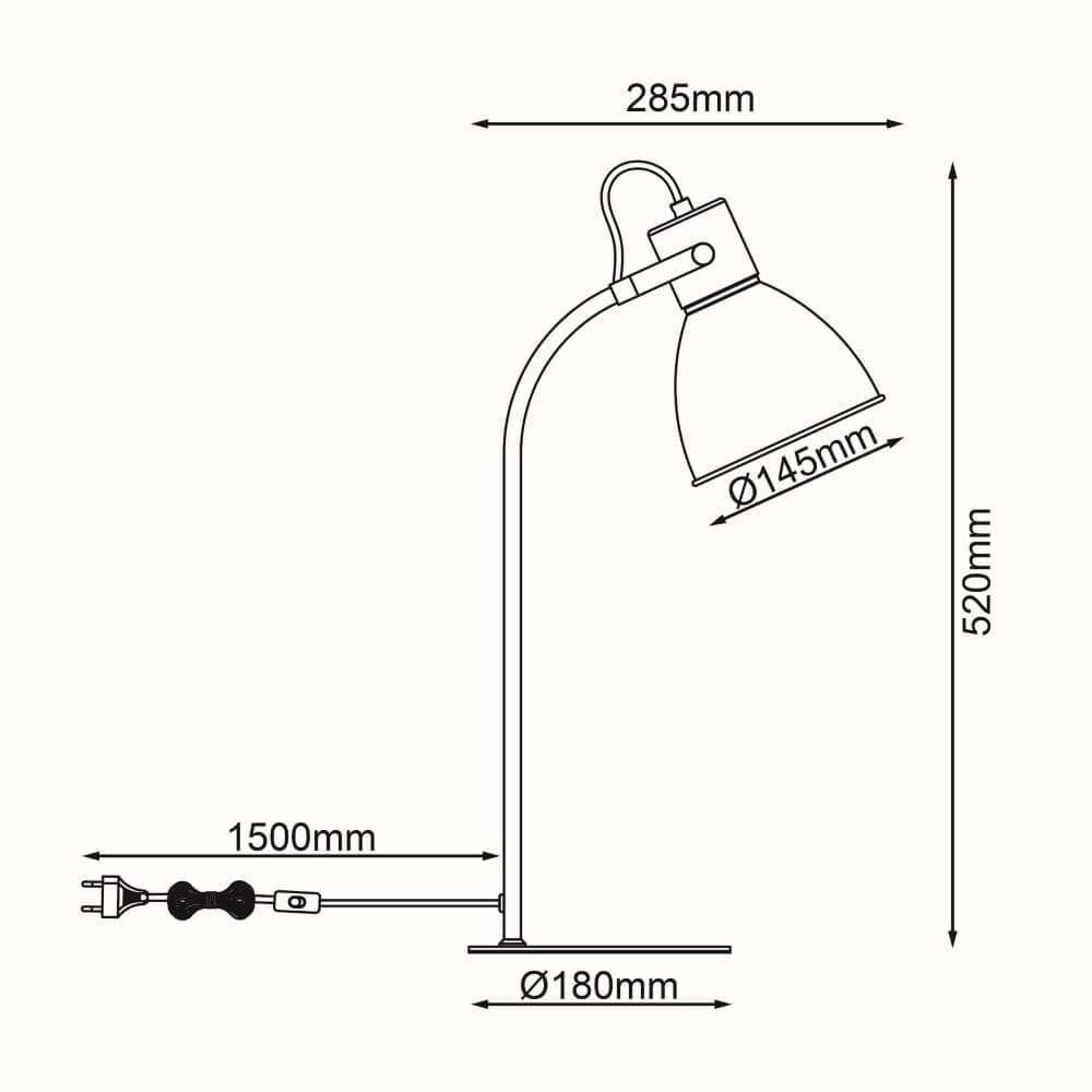 Tischlampe Erena Rosa Brilliant 4004353412950