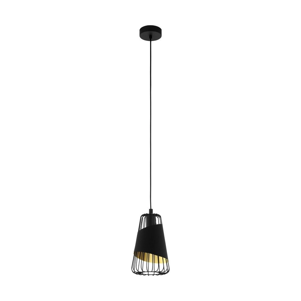 Pendelleuchte Austell 16 cm schwarz mit gold Eglo 9002759494476